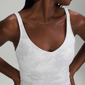 Lululemon Align Tank Top - Incognito Camo Alpine White Multi colour - Size 12